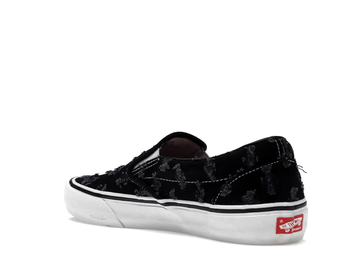 Vans Slip-On Supreme Hole Punch Denim Black - vue secondaire B