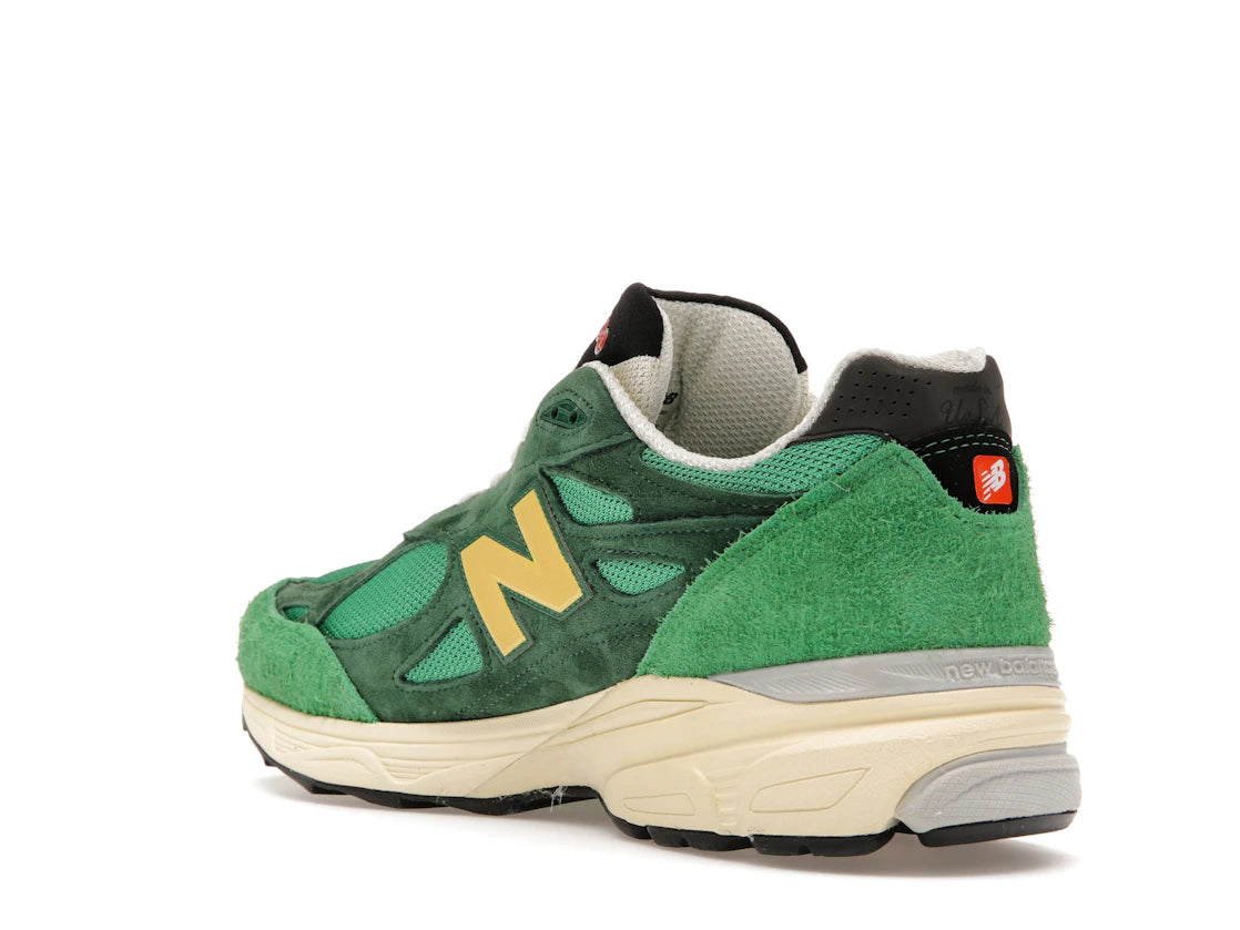 New Balance 990v3 Made in USA Varsity Green Gold - vue secondaire B