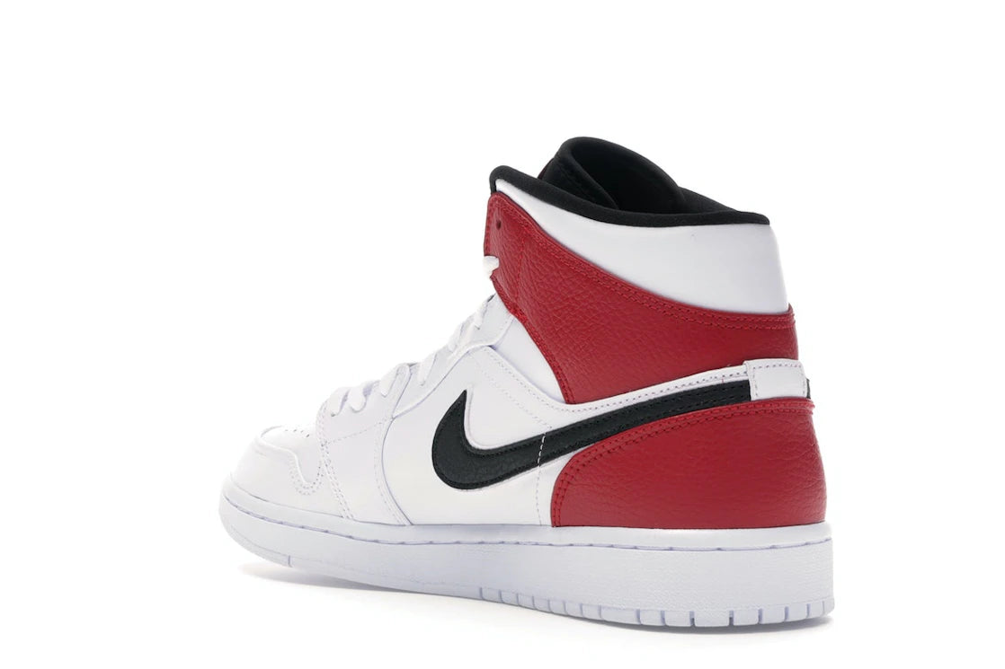 Jordan 1 Mid White Black Gym Red - vue secondaire B