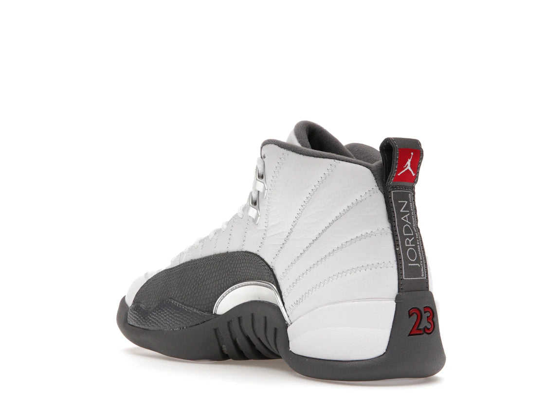 Jordan 12 Retro Weiß Dunkelgrau - vue secondaire B