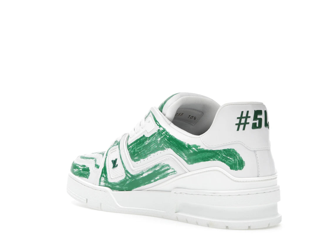 Louis Vuitton Trainer Colored-In Motif Green - vue secondaire B