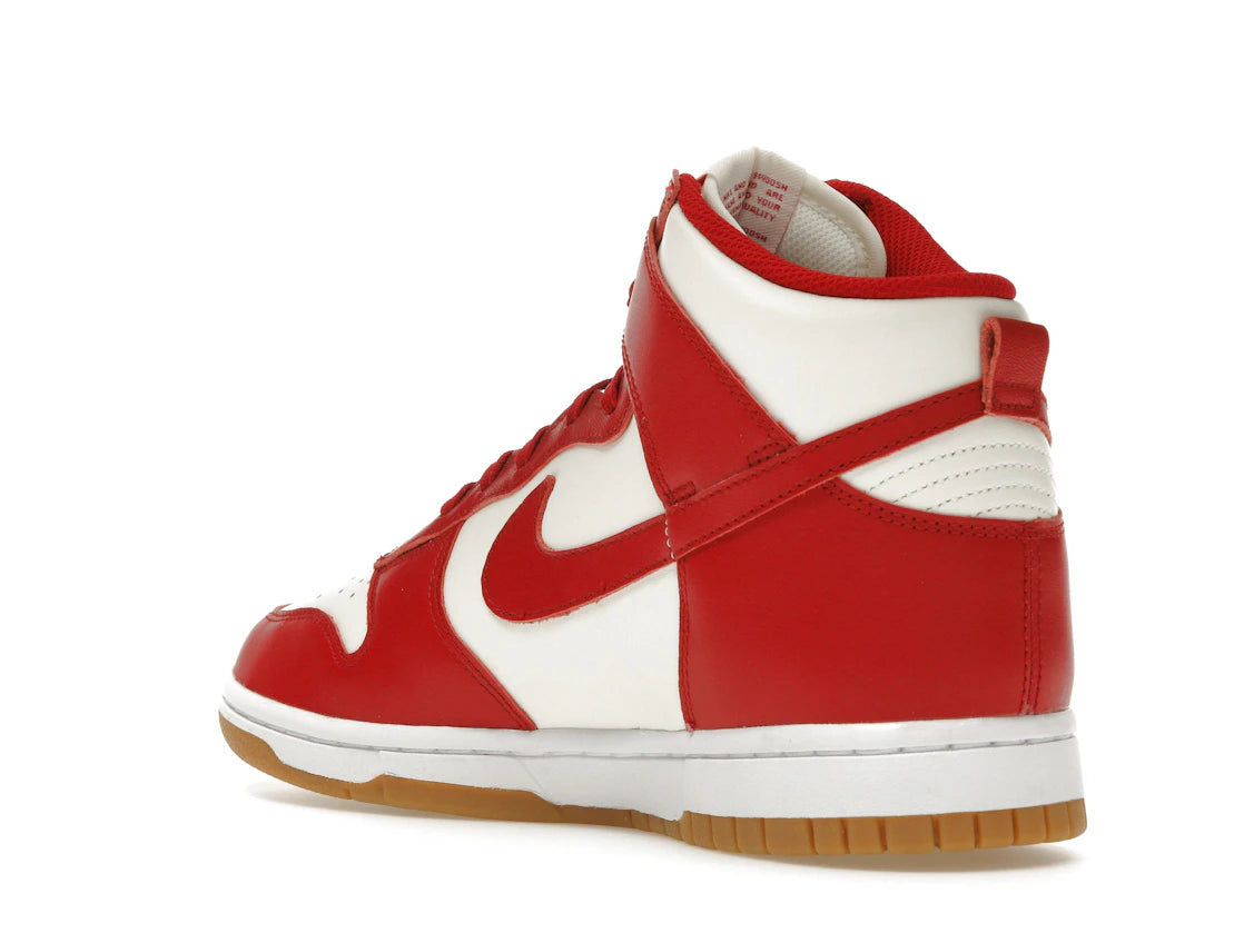 Nike Dunk High Sail Gym Red Gum (Women's) - vue secondaire B
