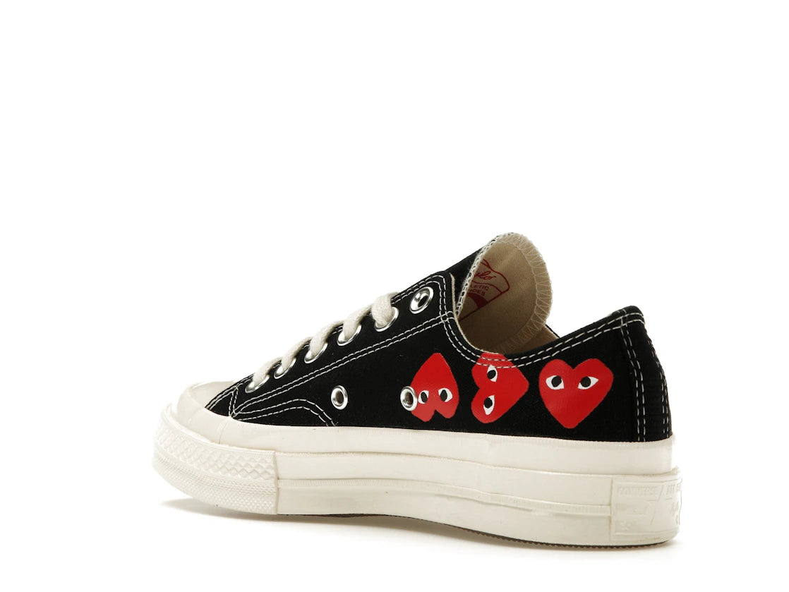 Converse Chuck Taylor All Star 70 Ox Comme des Garcons PLAY Multi-Heart Black - vue secondaire B