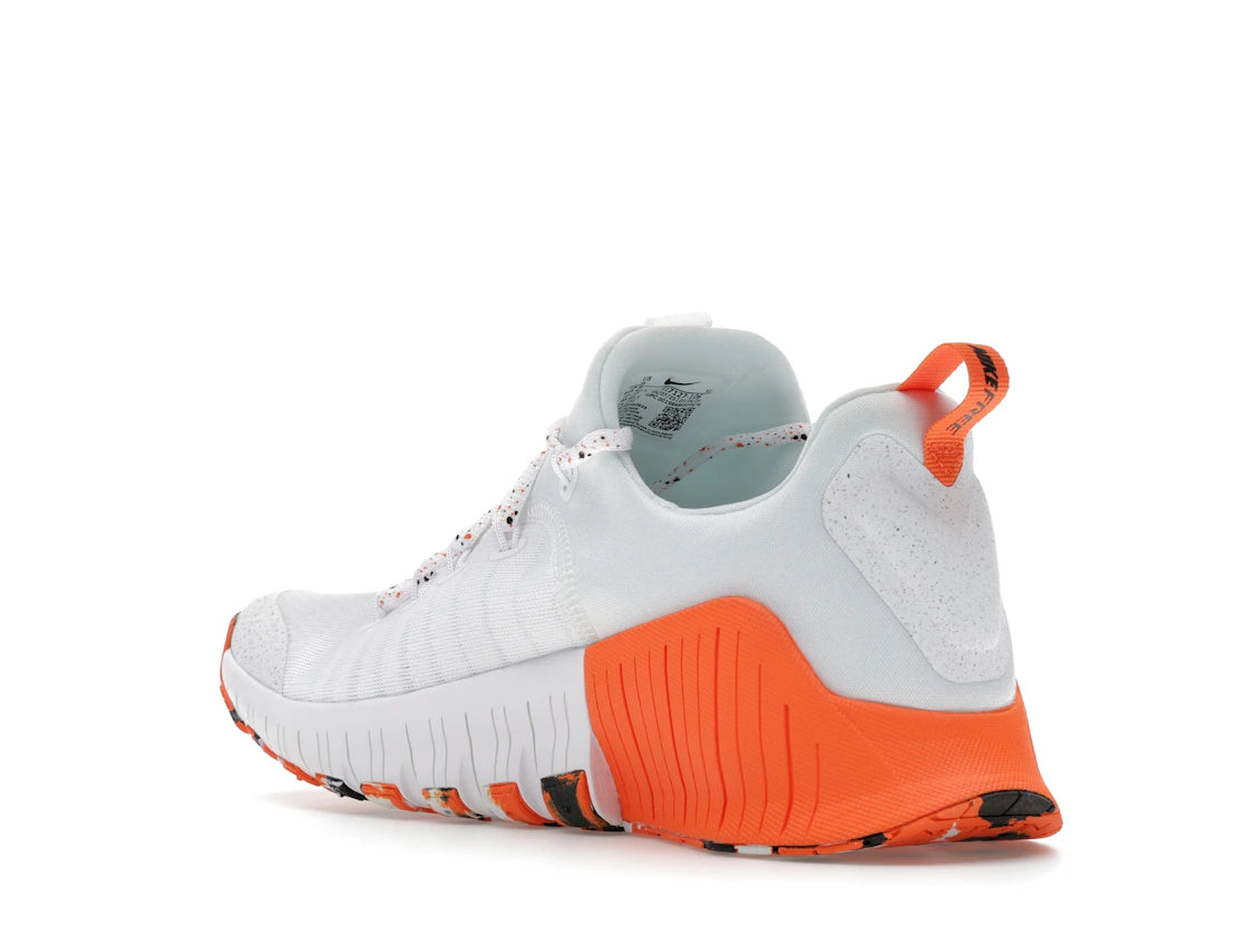 Nike Free Metcon 6 White Safety Orange Black - vue secondaire B