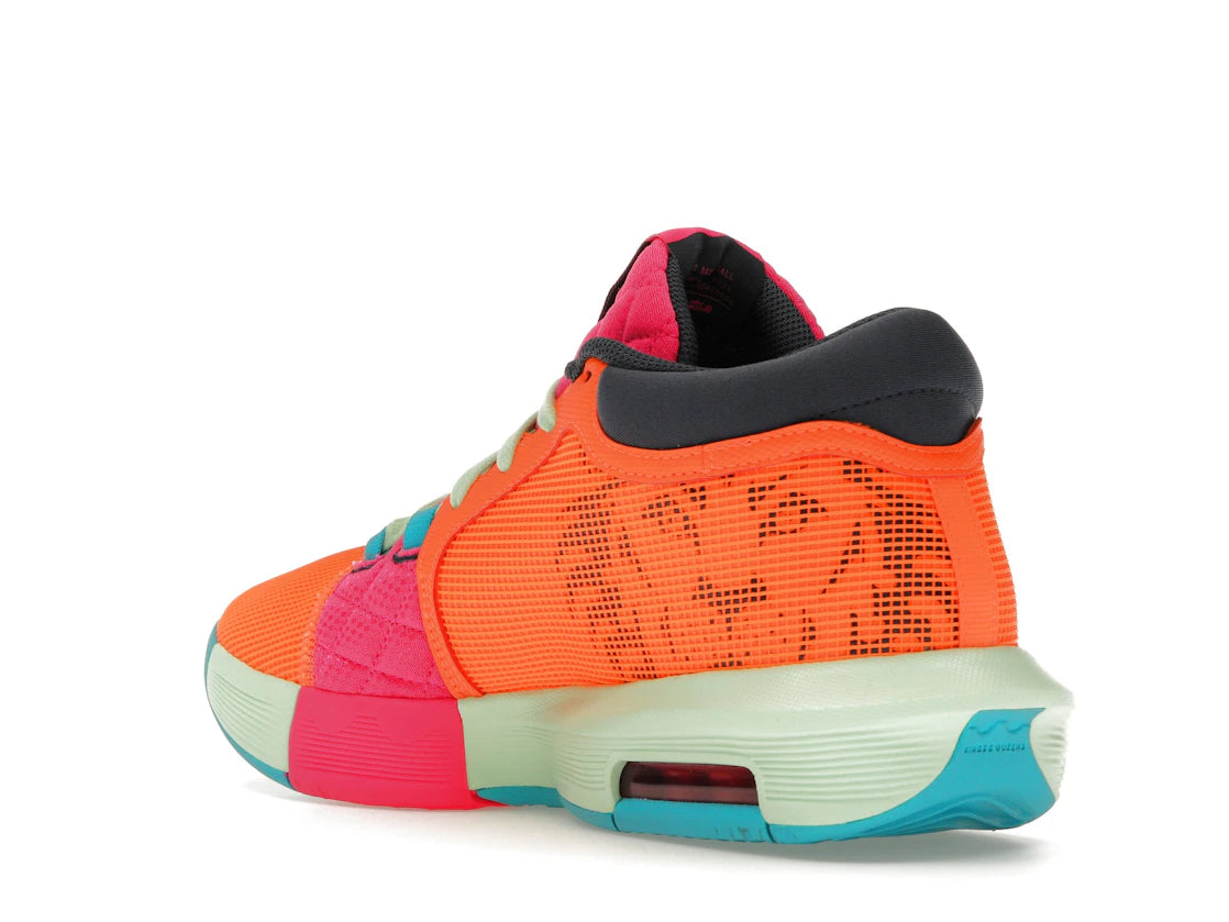 Nike LeBron Witness 8 Total Orange Laser Fuchsia - vue secondaire B