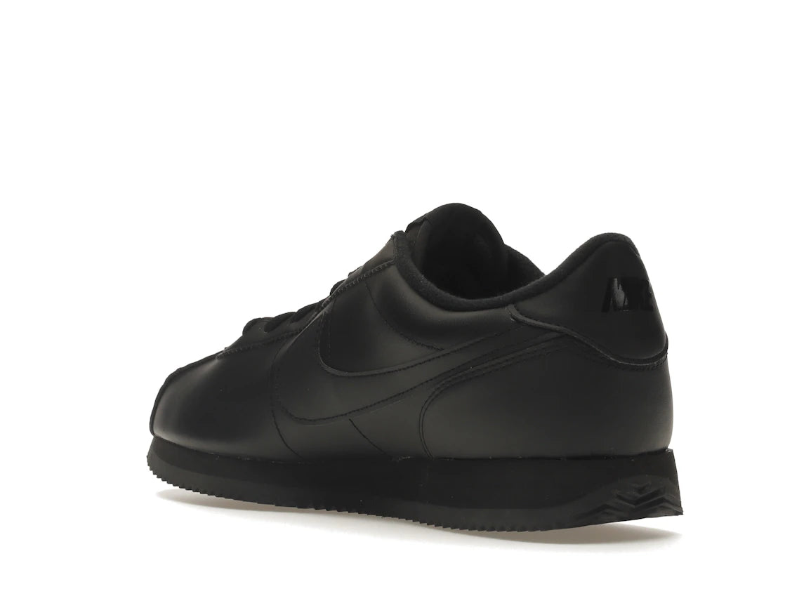 Nike Cortez Basic Leather Triple Black - vue secondaire B