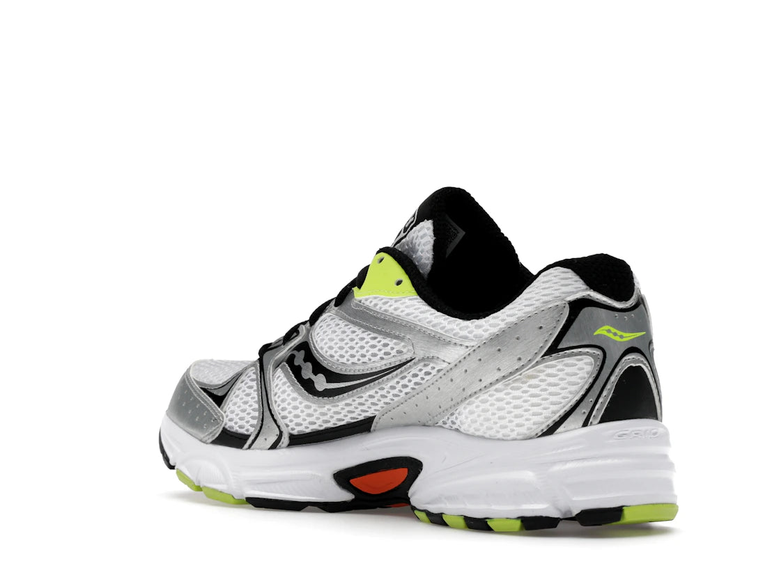 Saucony Grid Ride Millennium White Silver Lime Orange - vue secondaire B