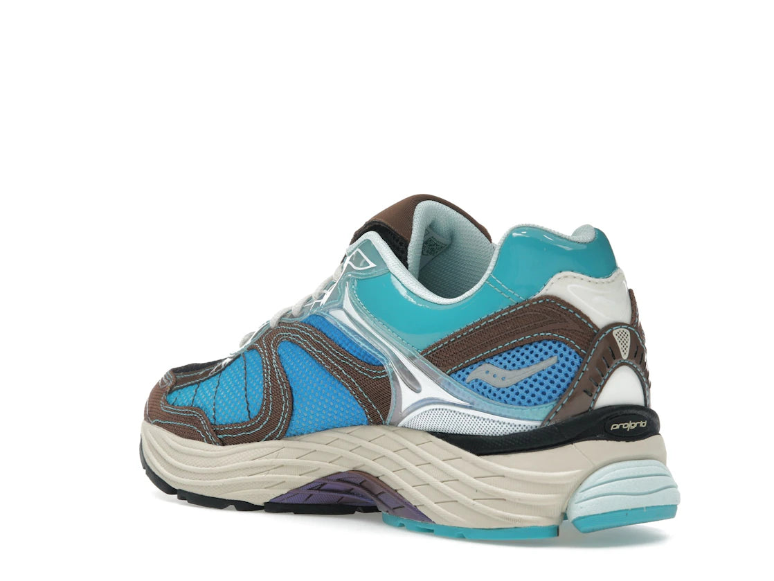 Saucony ProGrid Omni 9 Footpatrol Blue Brown - vue secondaire B