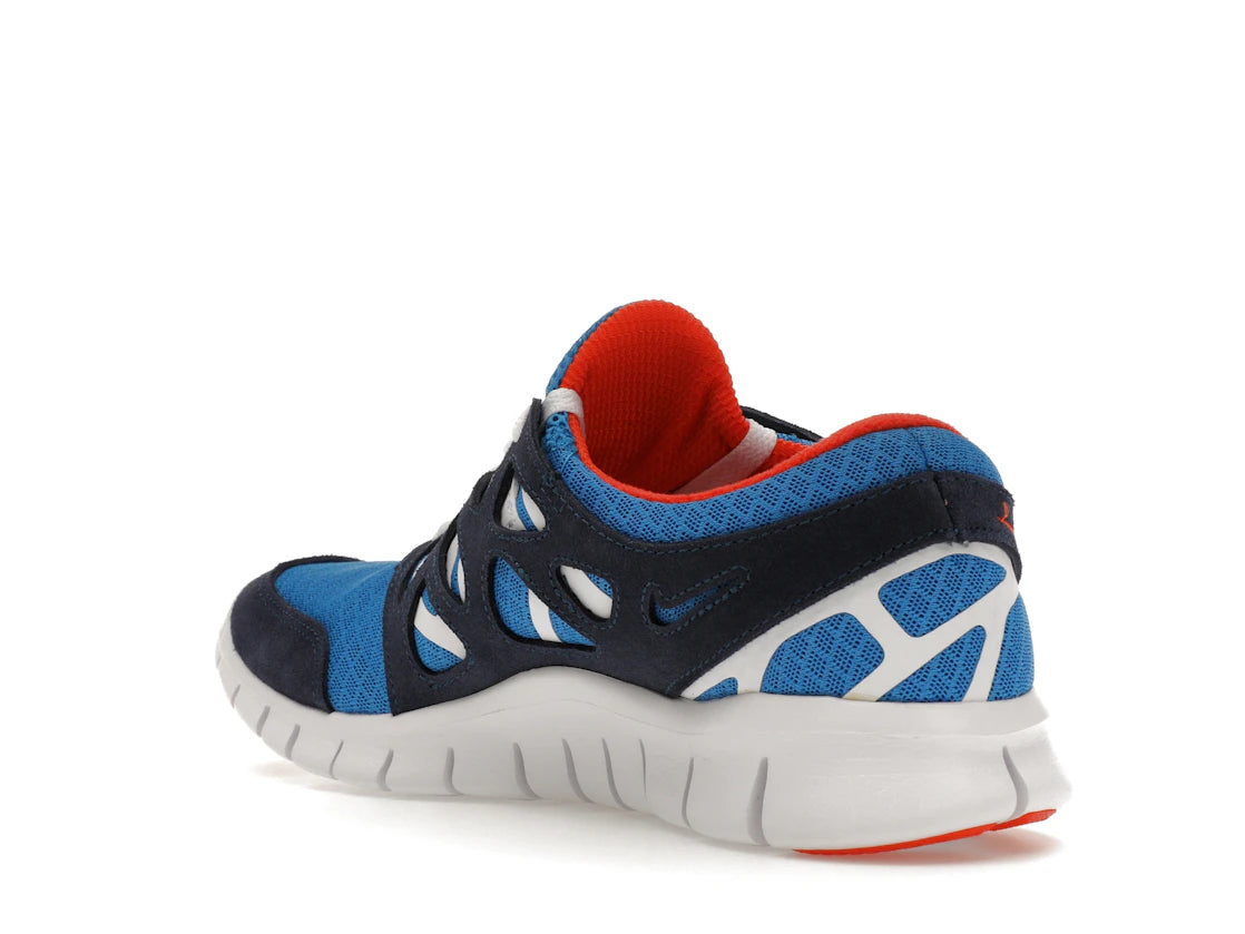 Nike Free Run 2 Light Photo Blue Orange - vue secondaire B