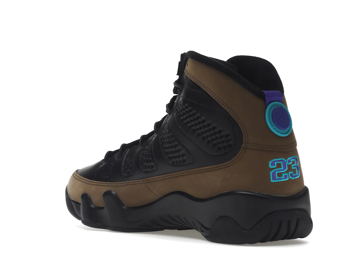 Jordan 9 Retro Light Olive Concord - vue secondaire B