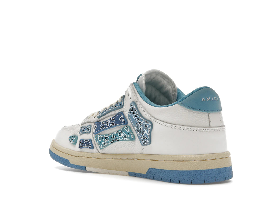 AMIRI Skel Top Low Bandana White Light Blue - vue secondaire B
