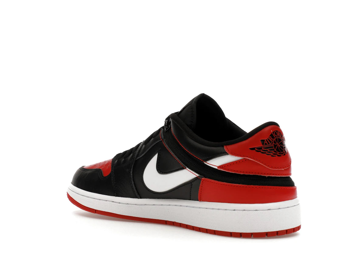Jordan 1 Low FlyEase Black White Gym Red - vue secondaire B