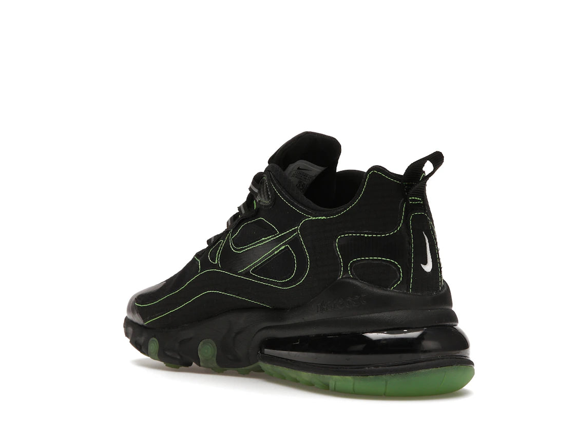 Nike Air Max 270 React Black Electric Green - vue secondaire B
