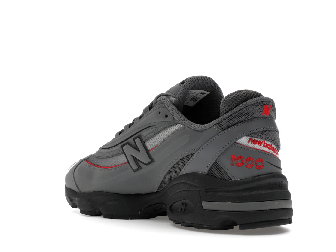 New Balance 1000 Grey Bright Red - vue secondaire B