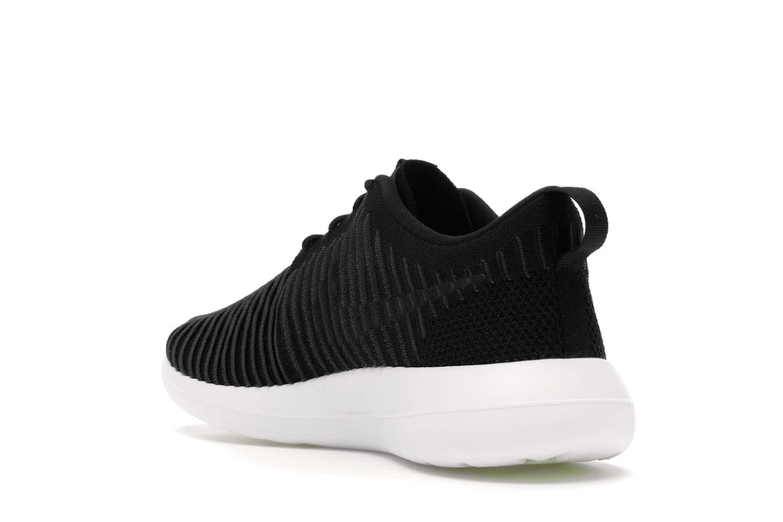 Nike Roshe Two Flyknit Black/Dark Grey-White-Volt - vue secondaire B