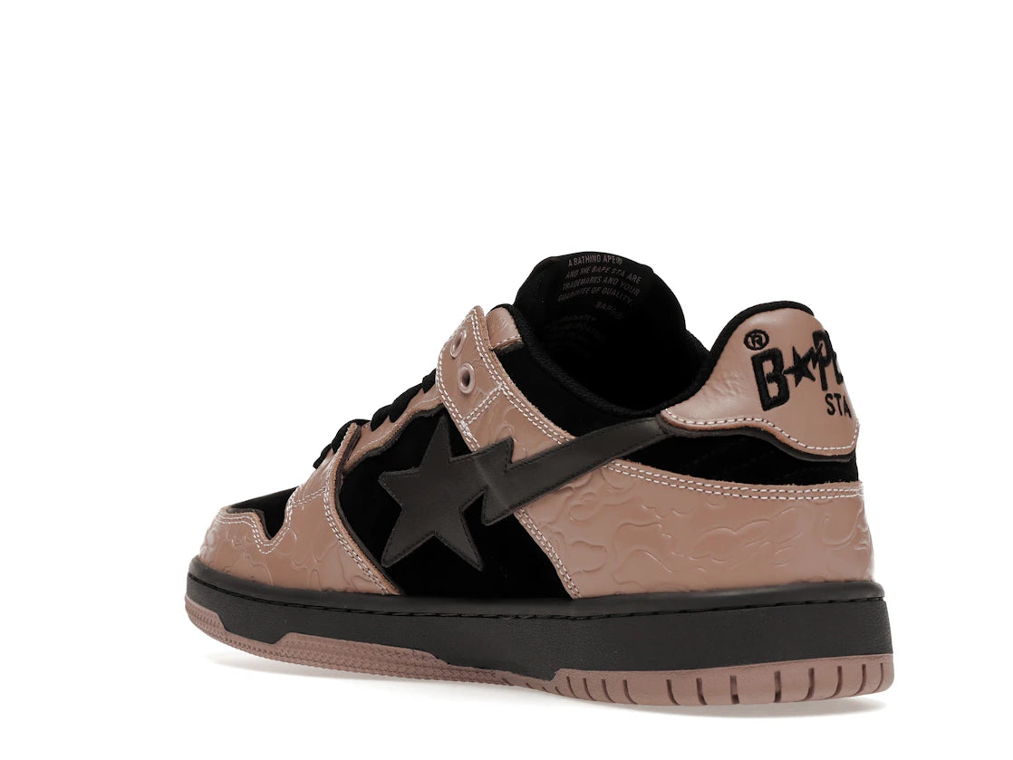 A Bathing Ape Bape SK8 Sta Dirty Pink Black - vue secondaire B