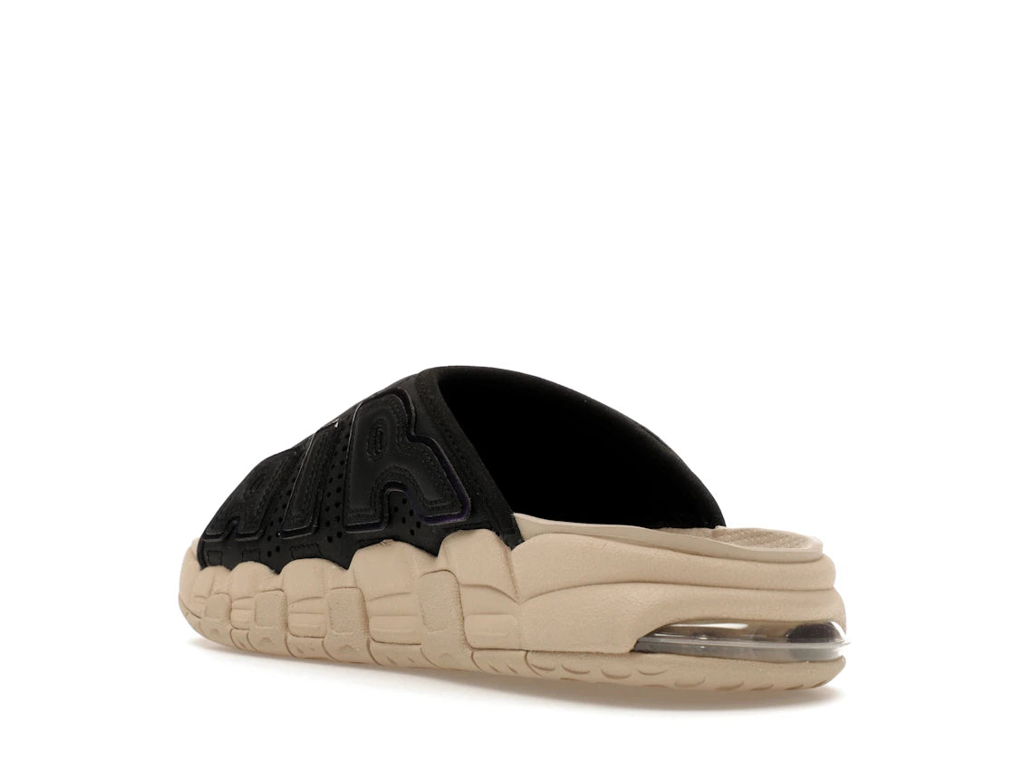Nike Air More Uptempo Slide Black Sanddrift Iridescent - vue secondaire B