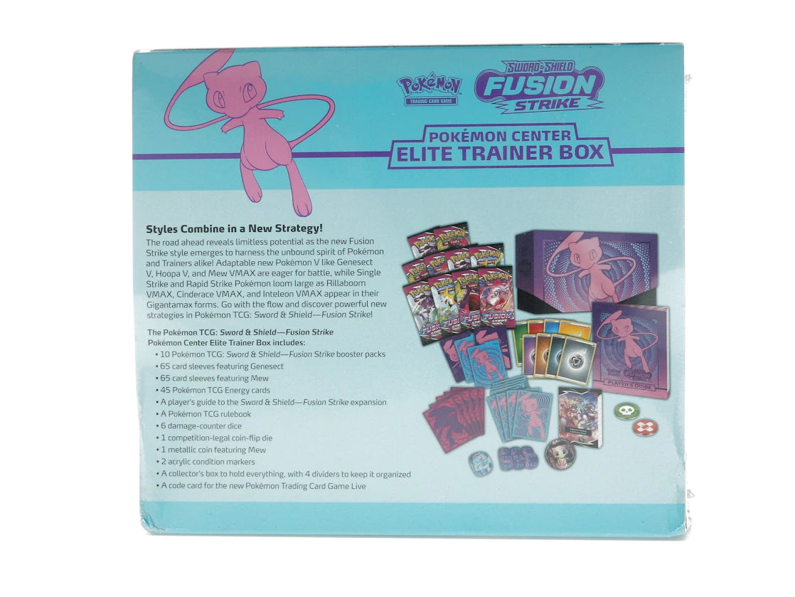 Pokémon TCG Sword & Shield Fusion Strike Pokémon Center Elite Trainer Box - vue secondaire B