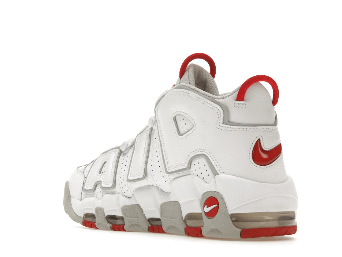 Nike Air More Uptempo 96 White Grey Fog University Red - vue secondaire B