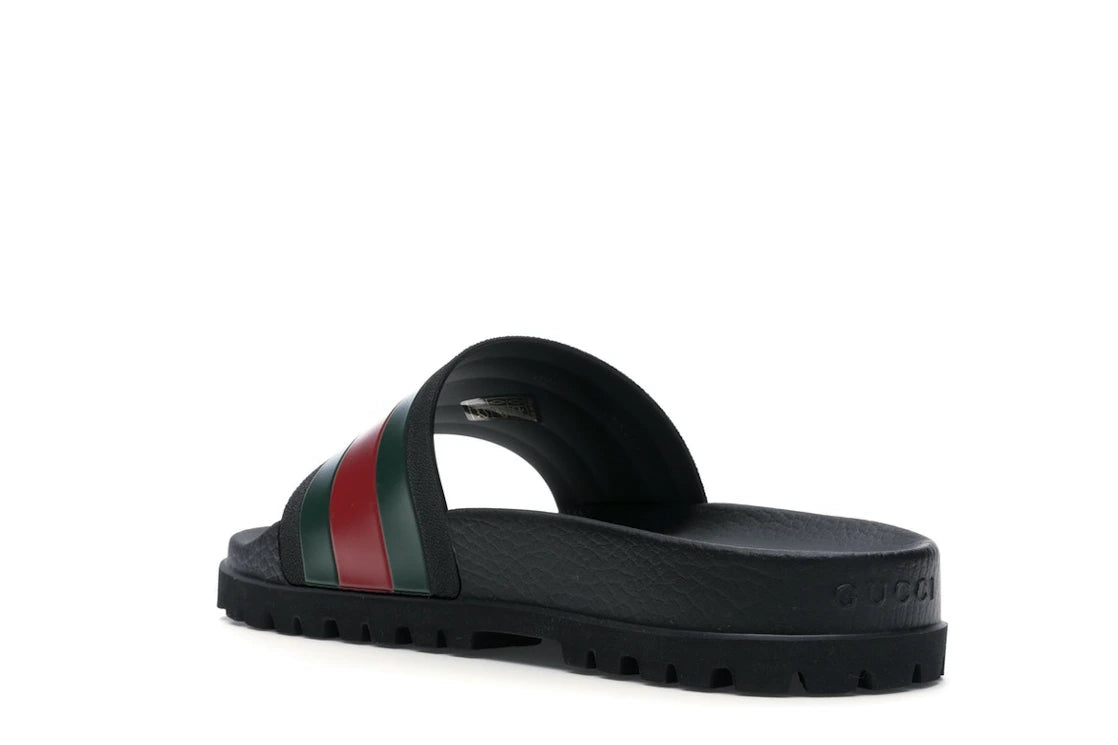 Gucci Web Slide Sandal Black - vue secondaire B