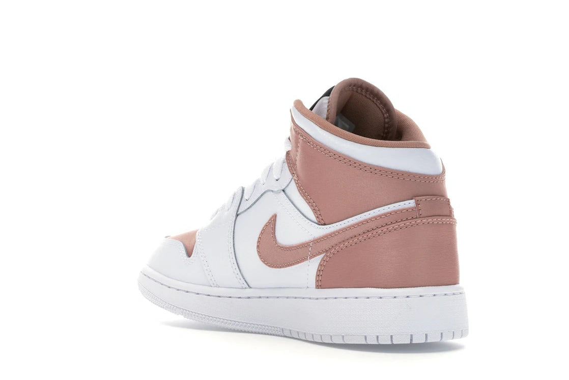 Jordan 1 Mid White Rose Gold (GS) - vue secondaire B