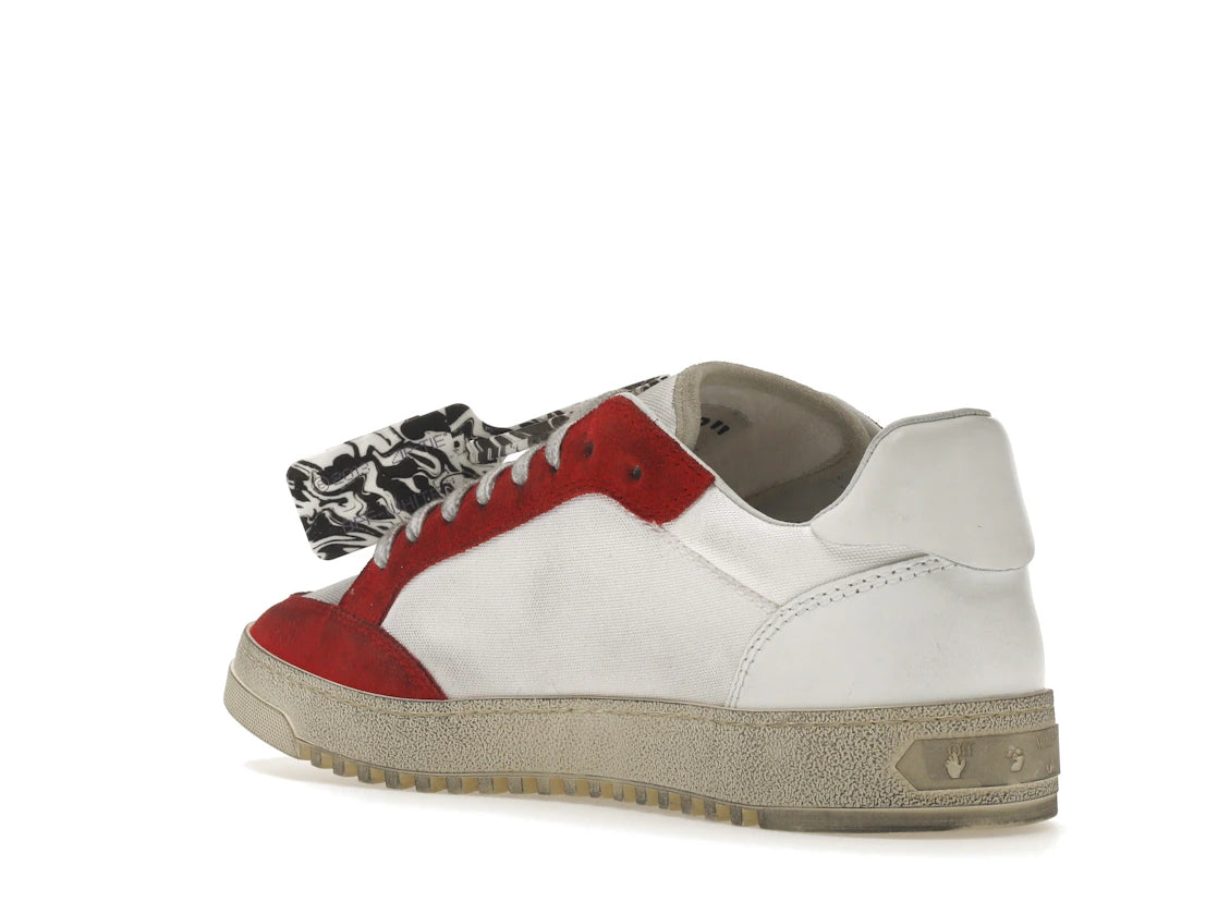 OFF-WHITE Vulcanized 5.0 Low Top White Red - vue secondaire B