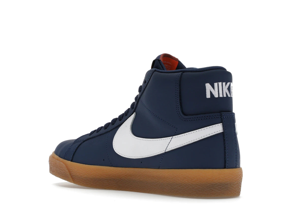 Nike SB Zoom Blazer Mid Orange Label Navy Gum - vue secondaire B
