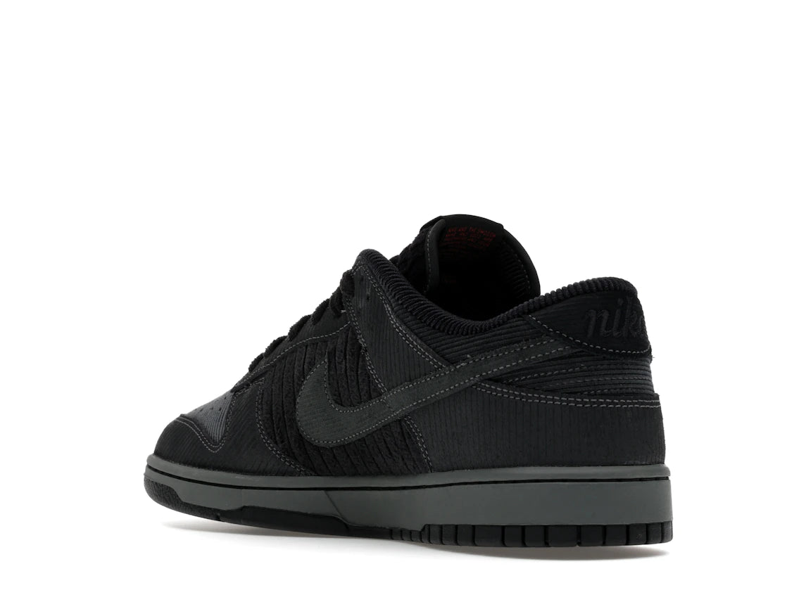Nike Dunk Low Retro Premium Black Corduroy - vue secondaire B