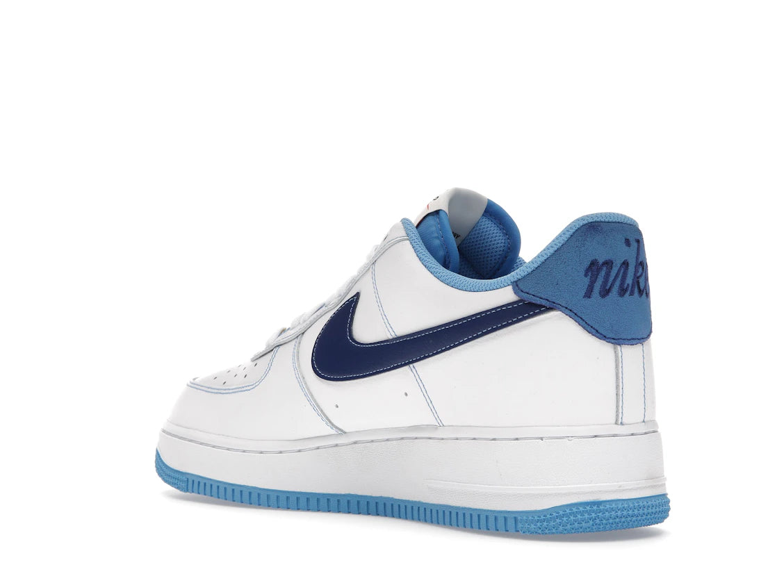 Nike Air Force 1 Low First Use White University Blue - vue secondaire B