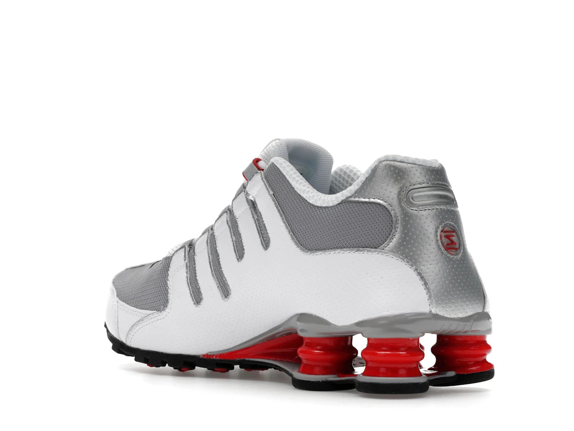 Nike Shox NZ White Red Metallic Silver - vue secondaire B