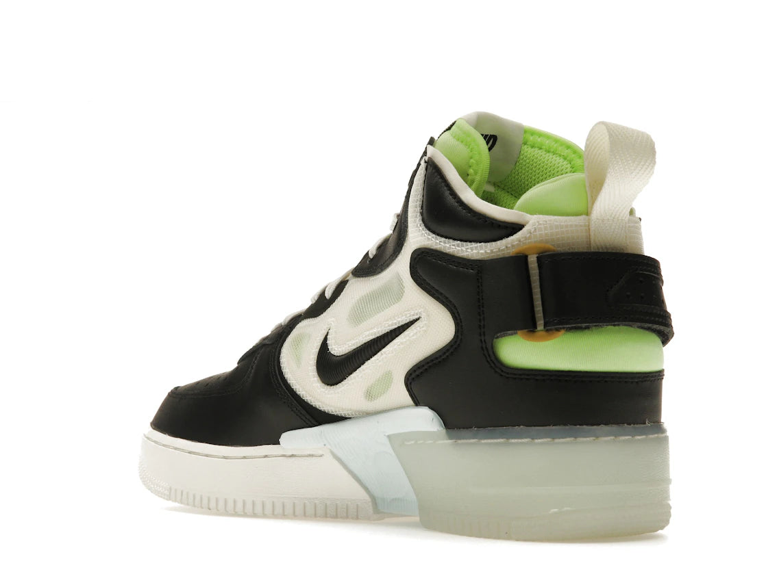 Nike Air Force 1 React Mid Black Sail Ghost Green - vue secondaire B