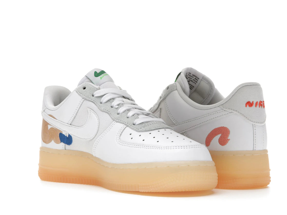 Nike Air Force 1 Flyleather Mayumi Yamase White - vue secondaire B