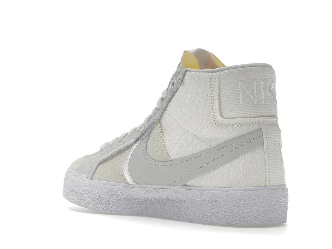 Nike SB Blazer Mid Warning Label Summit White - vue secondaire B