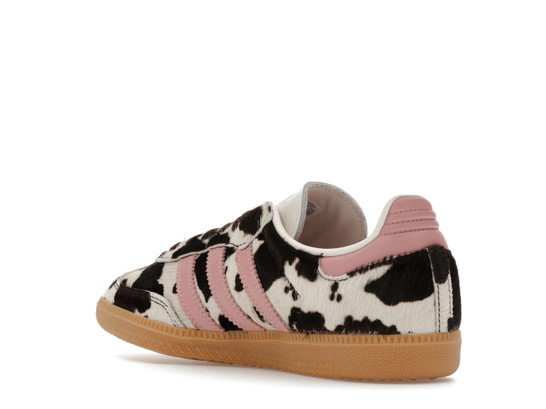 adidas Samba OG Cow Print Dark Brown Wonder Mauve (Women's) - vue secondaire B
