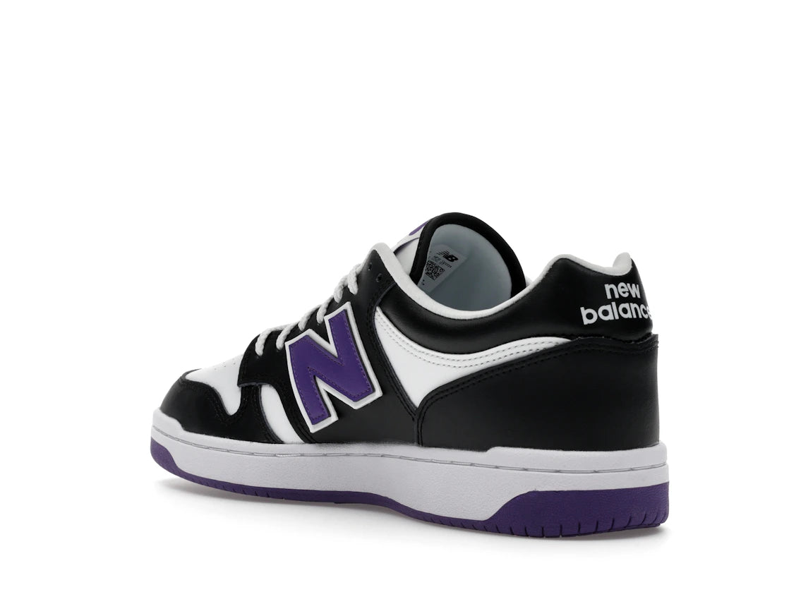 New Balance 480 Black White Purple - vue secondaire B