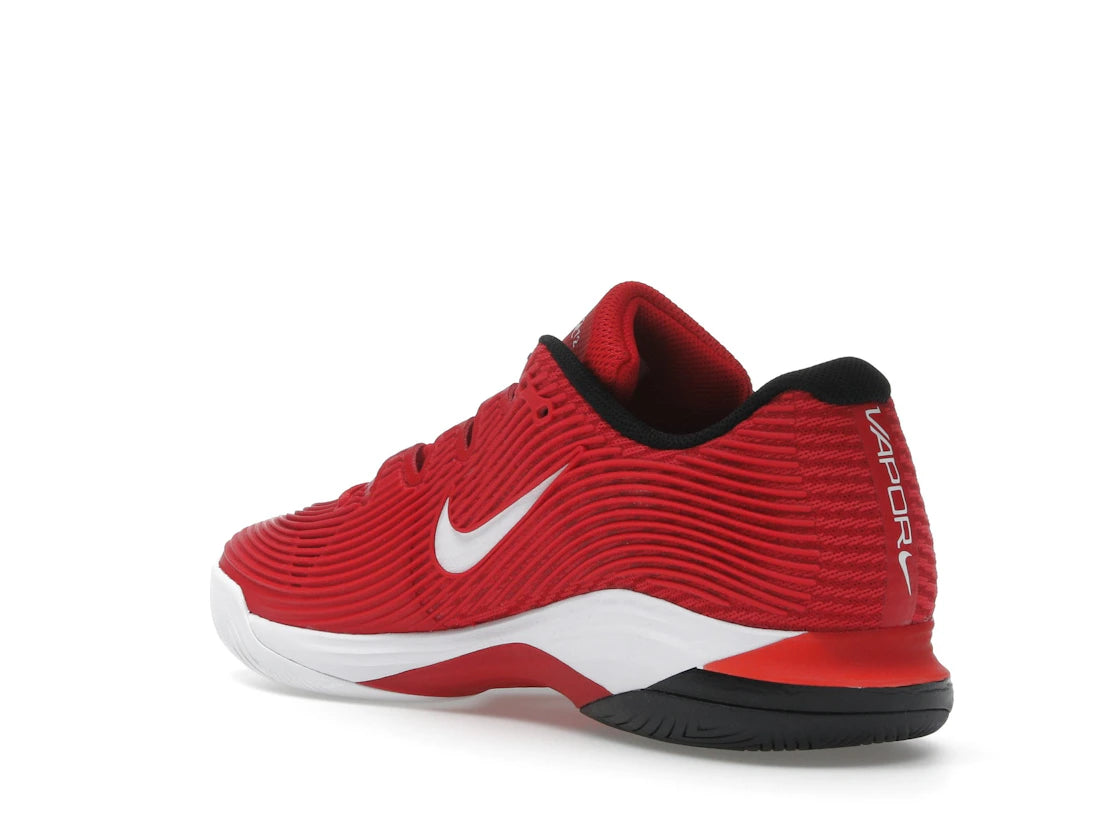 Nike Court Air Zoom Vapor 12 HC University Red Black Gym Red White - vue secondaire B