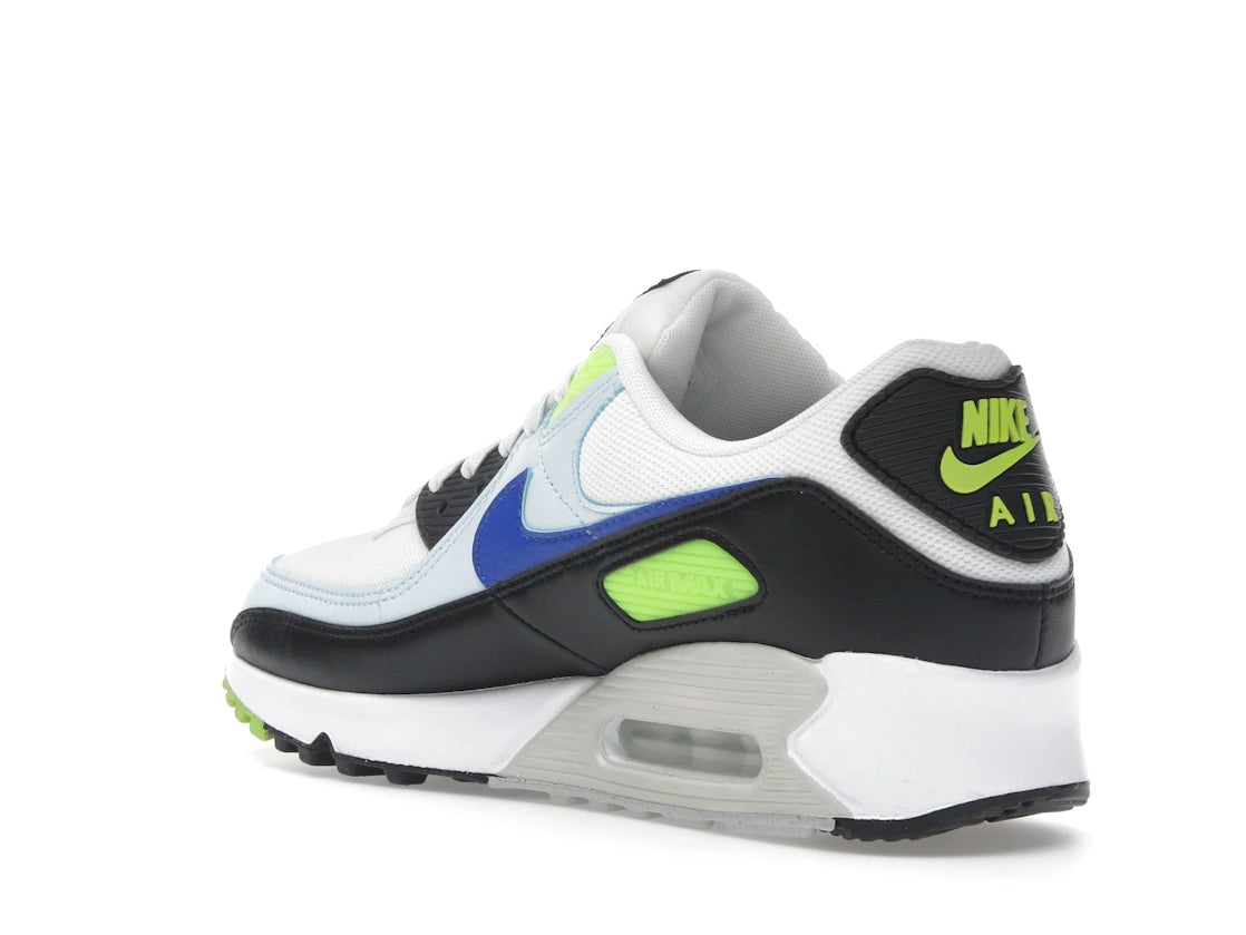 Nike Air Max 90 White Blue Tint Volt (Women's) - vue secondaire B