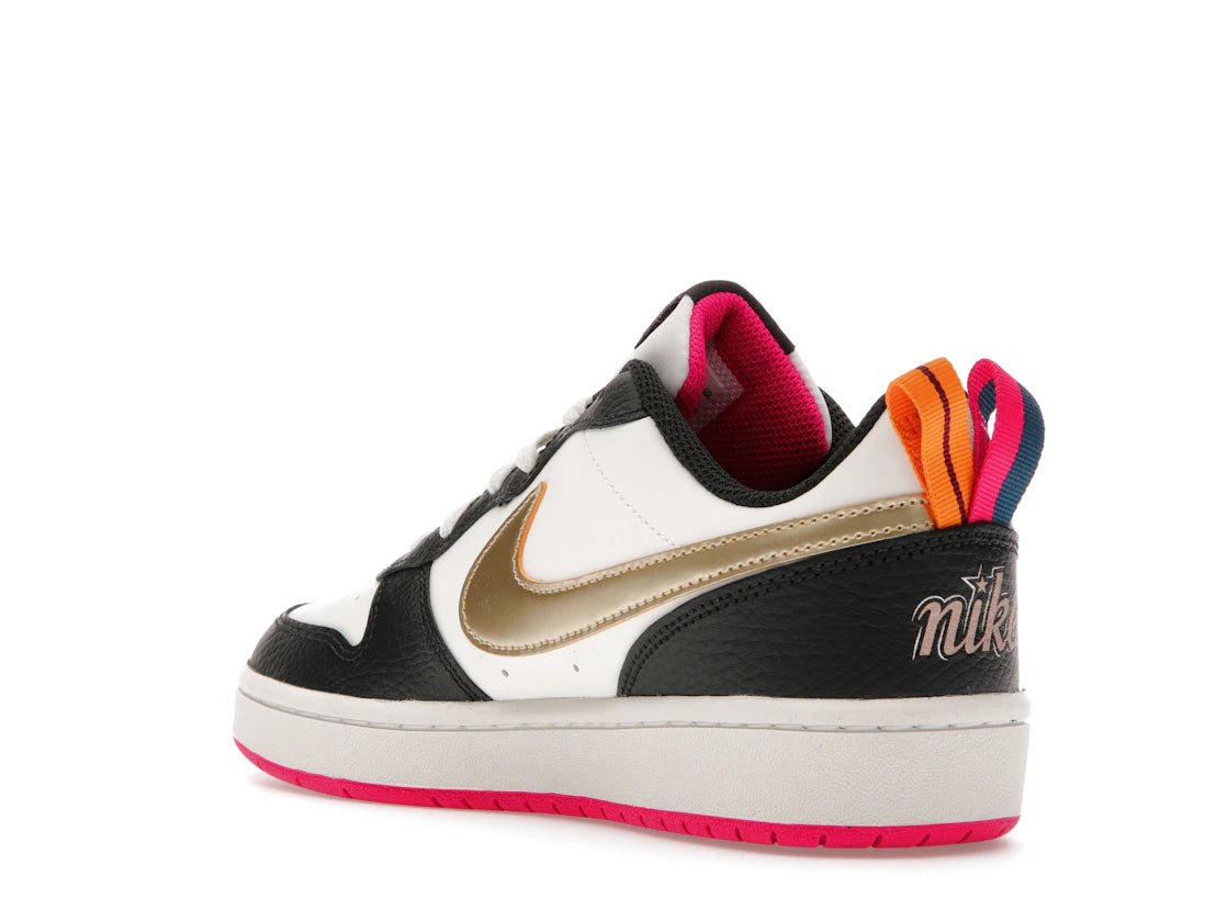 Nike Court Borough Low 2 Off Noir Pink Prime (GS) - vue secondaire B