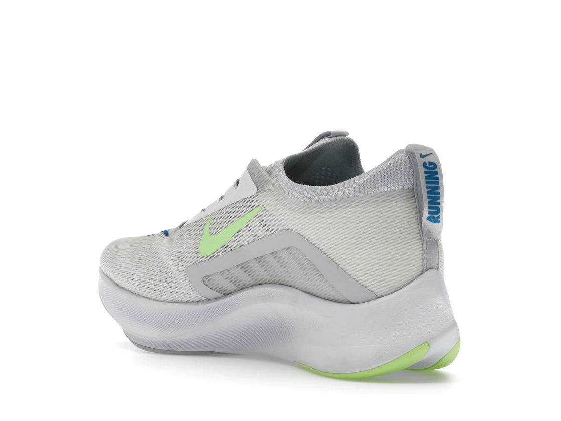 Nike Zoom Fly 4 Summit White Imperial Blue Lime Glow - vue secondaire B