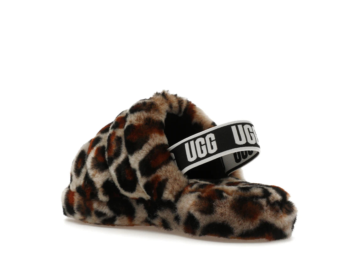 UGG Fluff Yeah Slide Leopard Amphora (Kids) - vue secondaire B