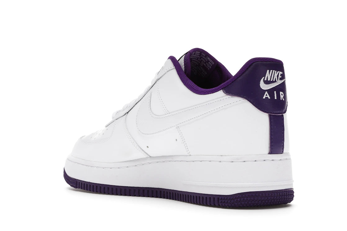 Nike Air Force 1 Low '07 White Voltage Purple - vue secondaire B