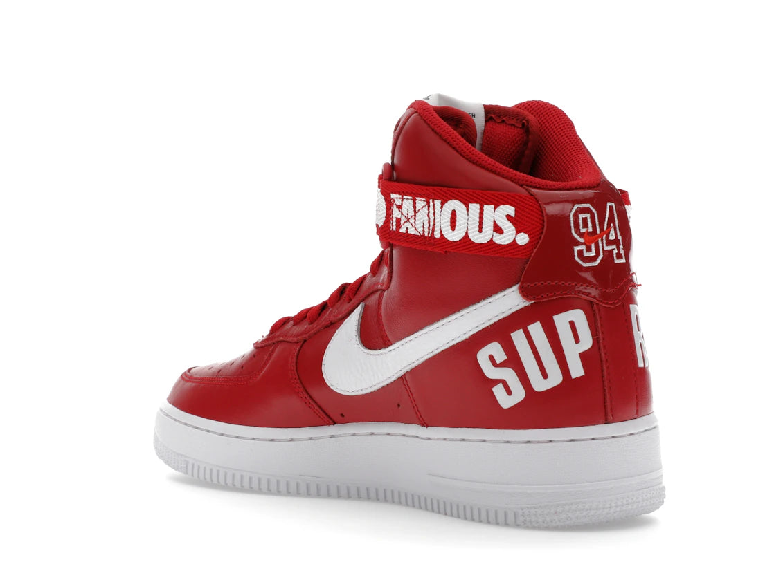 Nike Air Force 1 High Supreme World Famous Red - vue secondaire B