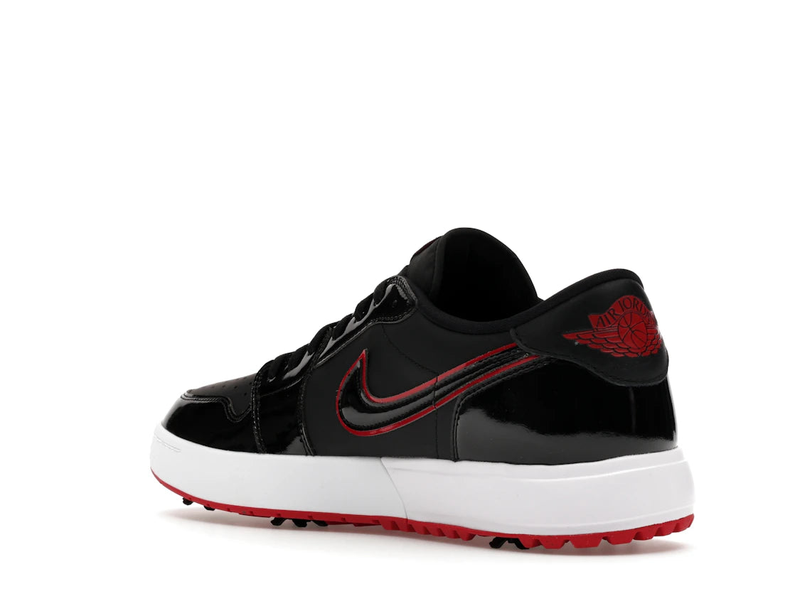 Jordan 1 Low Golf Spiked Bred Black Patent - vue secondaire B