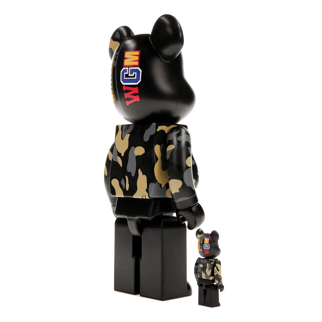 Bearbrick x BAPE Madison Avenue Exclusive Shark Camo 100% & 400% Set - vue secondaire B