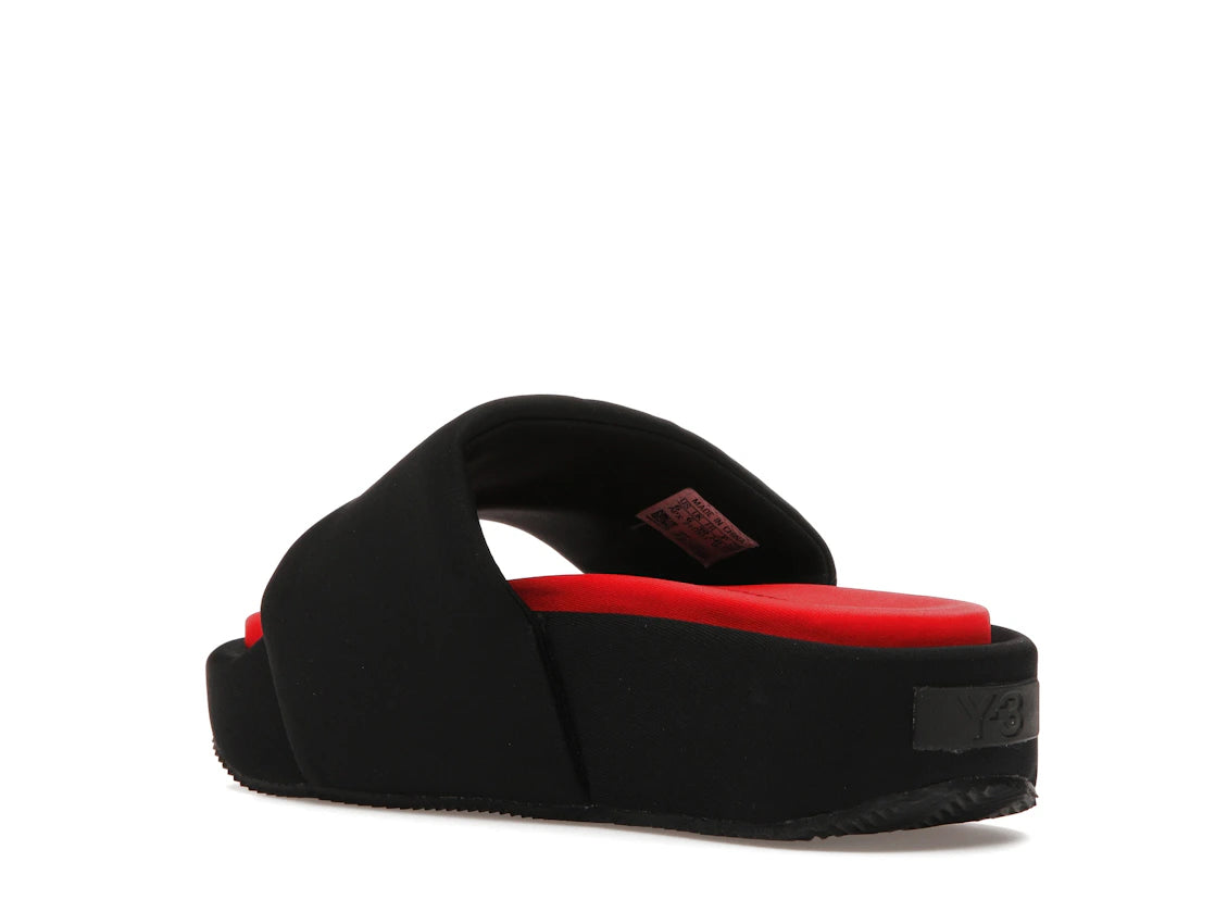 adidas Y-3 Slide Black Red - vue secondaire B
