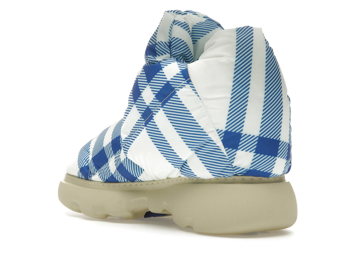 Burberry Check Pillow Boots Blue White - vue secondaire B