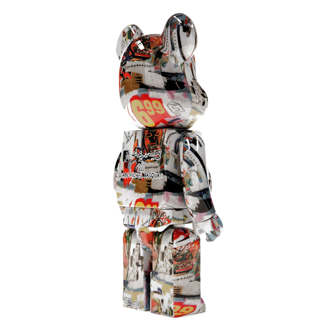 Bearbrick Andy Warhol x JEAN-MICHEL BASQUIAT #4 400% - vue secondaire B