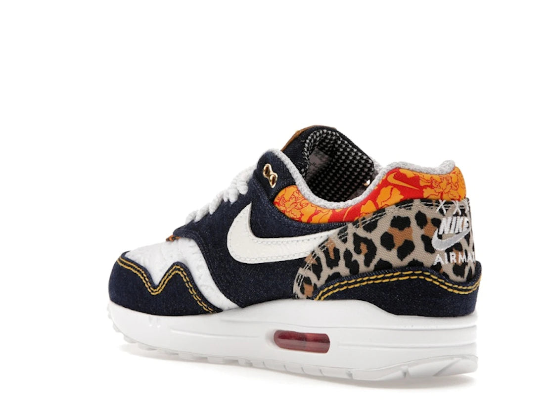 Nike Air Max 1 Premium Denim Leopard - vue secondaire B