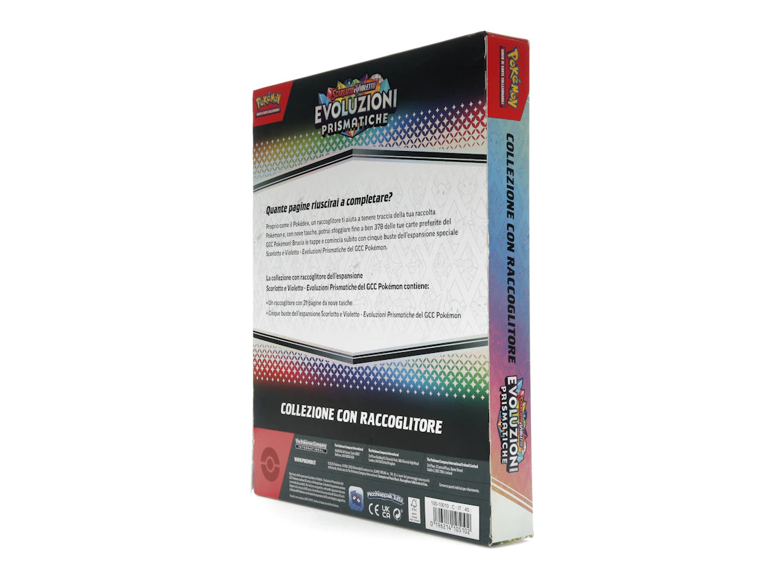 Pokémon Scarlet & Violet Prismastic Evolution Binder Collection (Italian) - vue secondaire B