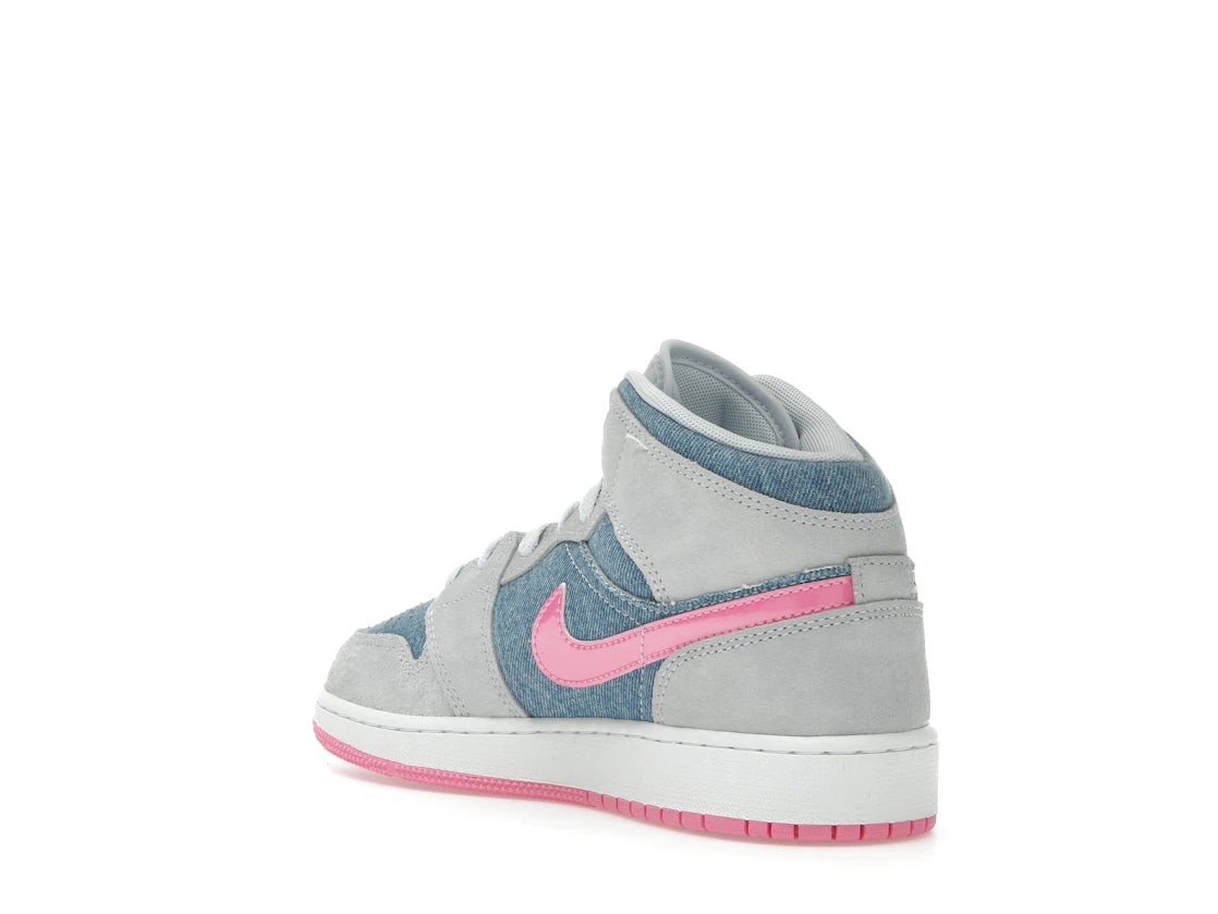 Jordan 1 Mid Denim Sequin (GS) - vue secondaire B